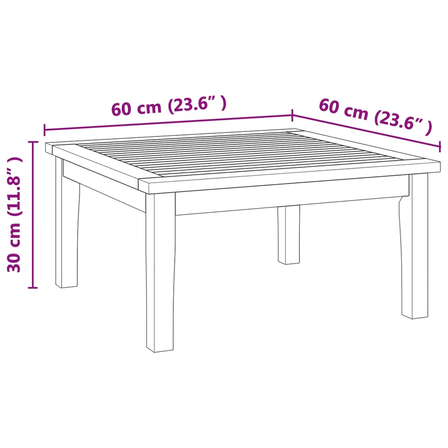 Ensemble banc et table de jardin 2 pcs Crème et marron - 14