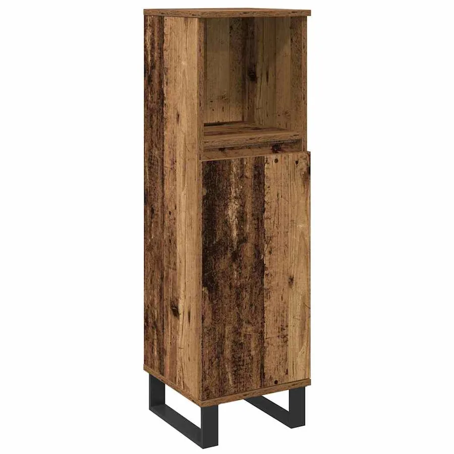 Ensemble de mobilier de salle de bain avec étagère 3 pcs Marron - 3