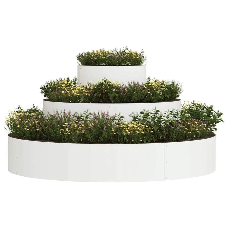 Cache-pot de jardin Blanc 120 x 120 x 20 cm - 3