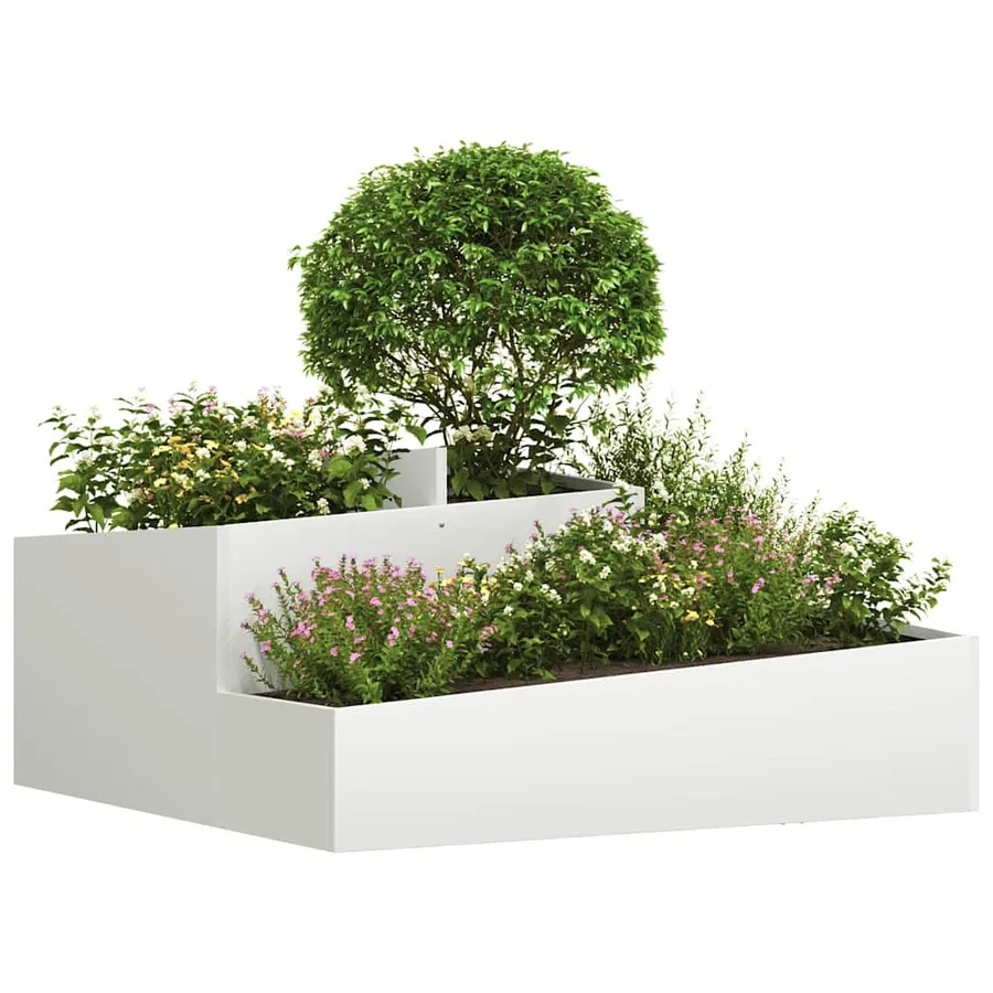 Cache-pot de jardin Blanc 100 x 100 x 50 cm - 3