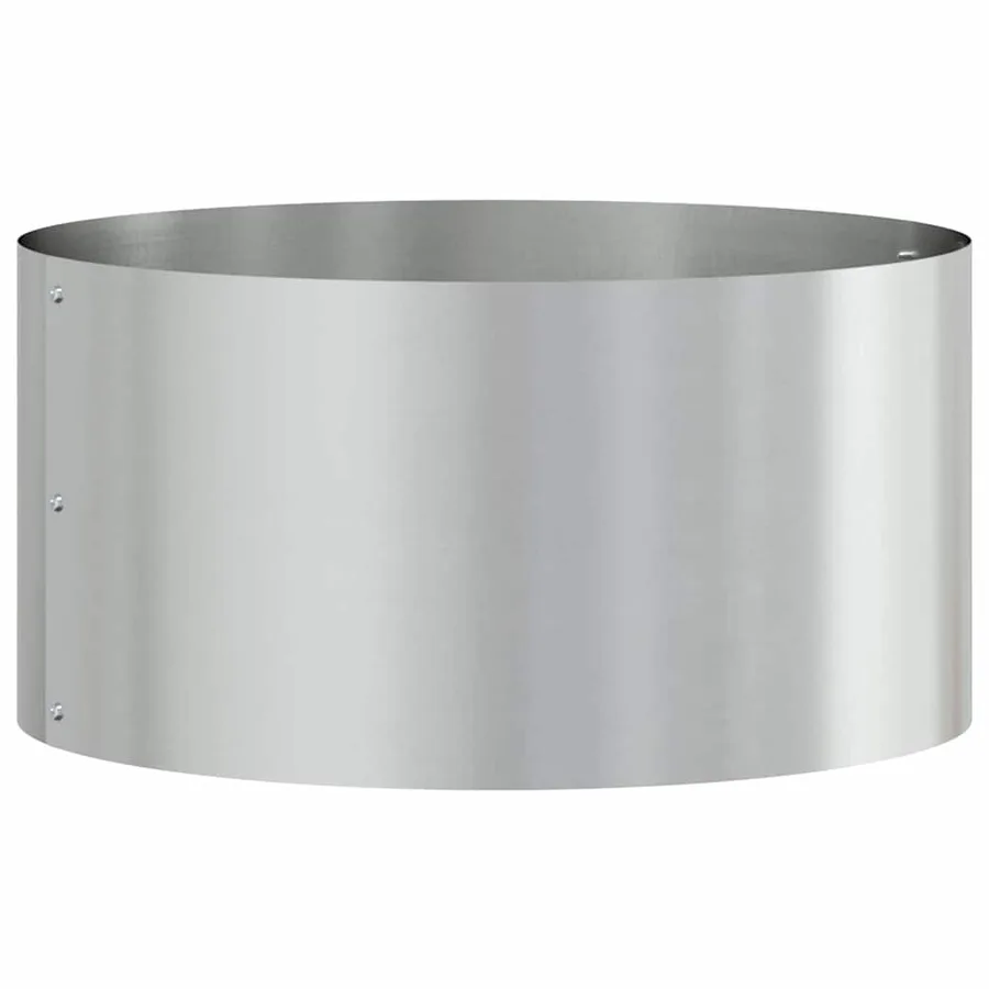 Anneau de jardinière Argenté 40 x 40 x 20 cm Acier galvanisé - 2