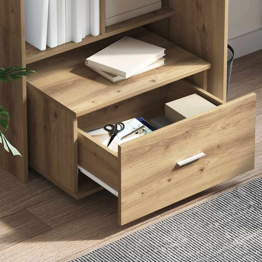 Armoire à tiroirs 55 x 45 x 31 cm Chêne artisanal - 4