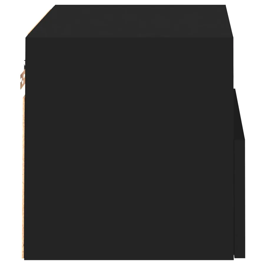 Meubles TV muraux 2 pcs noir 40x30x30 cm bois d'ingénierie - 9