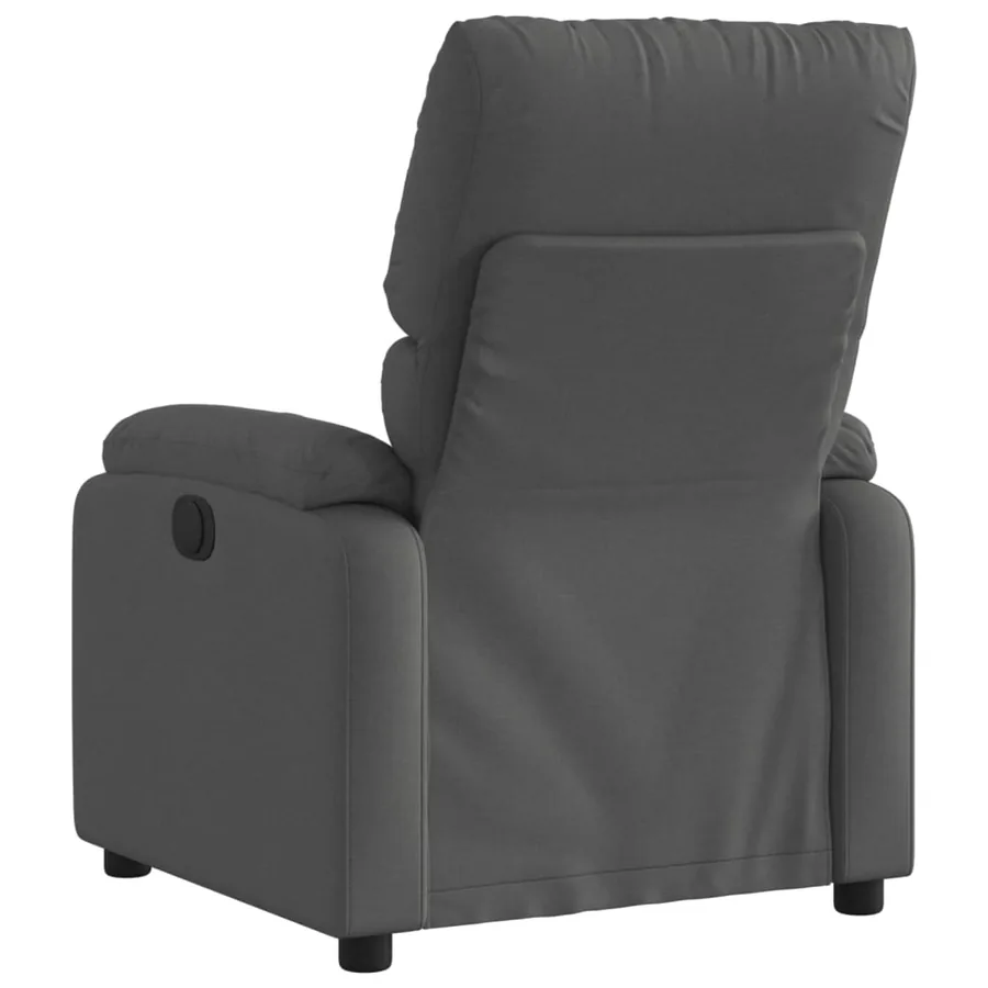 Fauteuil inclinable en tissu gris foncé - 3