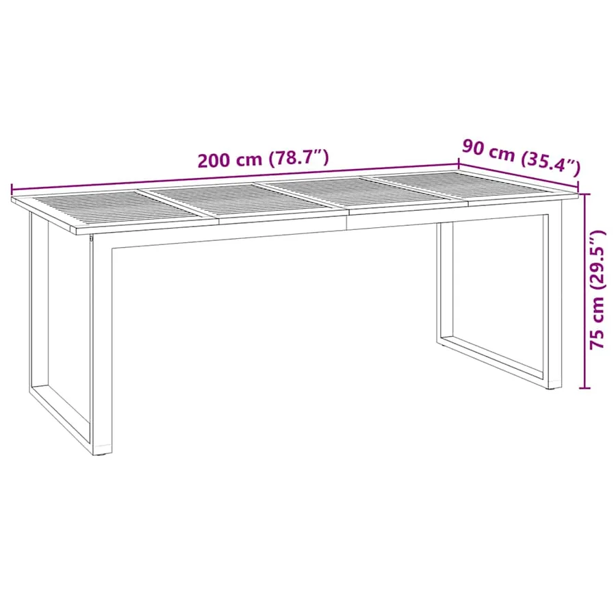 Ensemble de salle à manger pour jardin 9 pcs Gris - 11