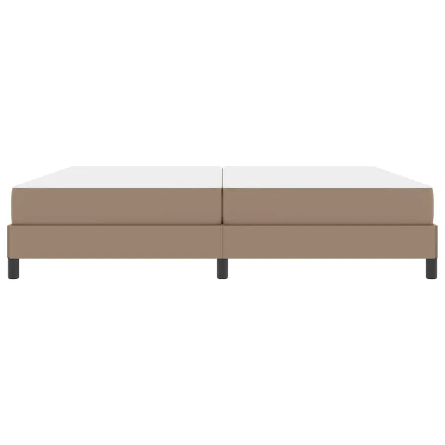Cadre de lit avec matelas Cappuccino 200 x 200 cm tissu - 7