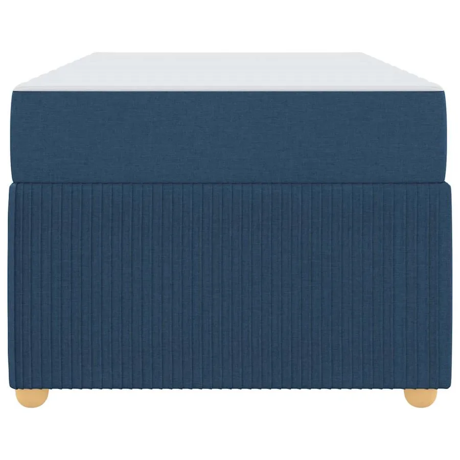 Cadre de lit avec matelas Bleu 80 x 200 cm tissu - 7