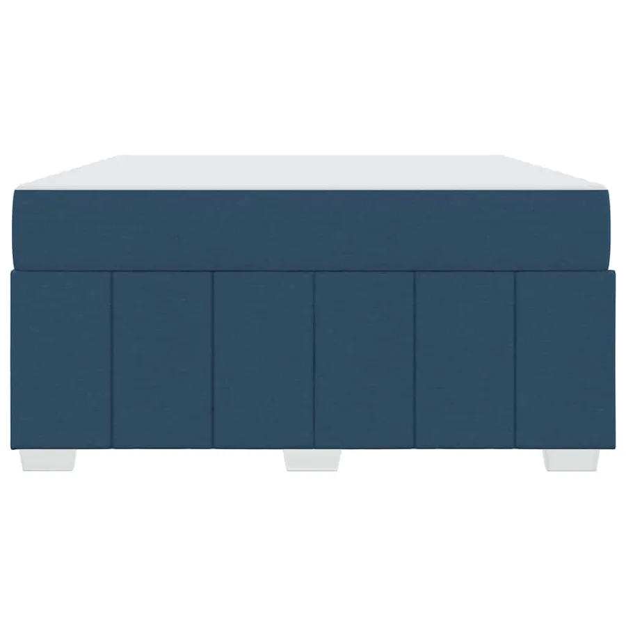 Cadre de lit avec matelas Bleu 160 x 200 cm tissu - 7