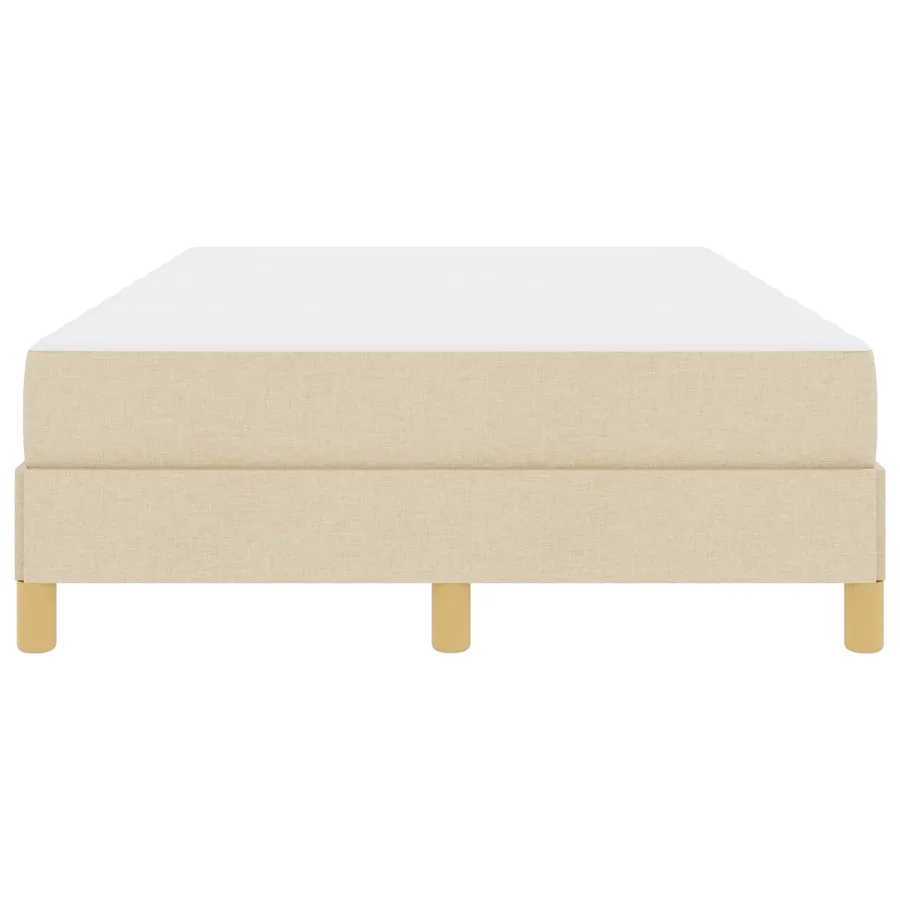 Lit à ressorts avec matelas Crème 120 x 200 cm tissu - 7