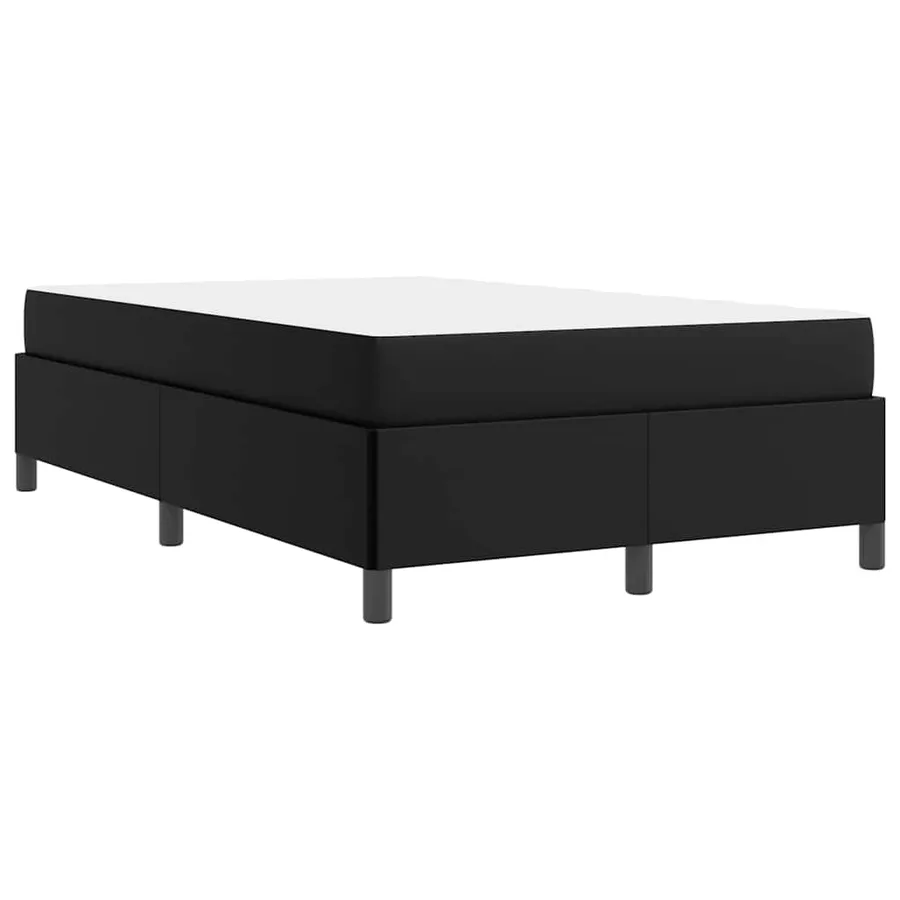 Cadre de lit avec matelas Noir 120 x 200 cm tissu - 9