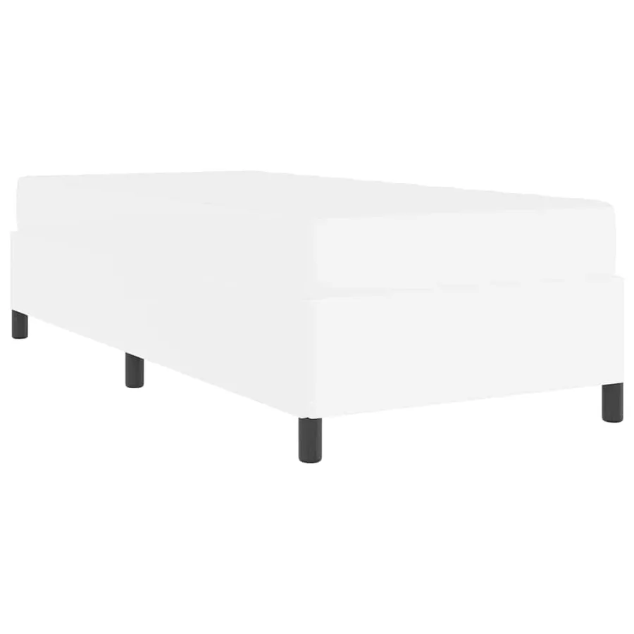 Cadre de lit avec matelas Blanc 90 x 200 cm tissu - 9