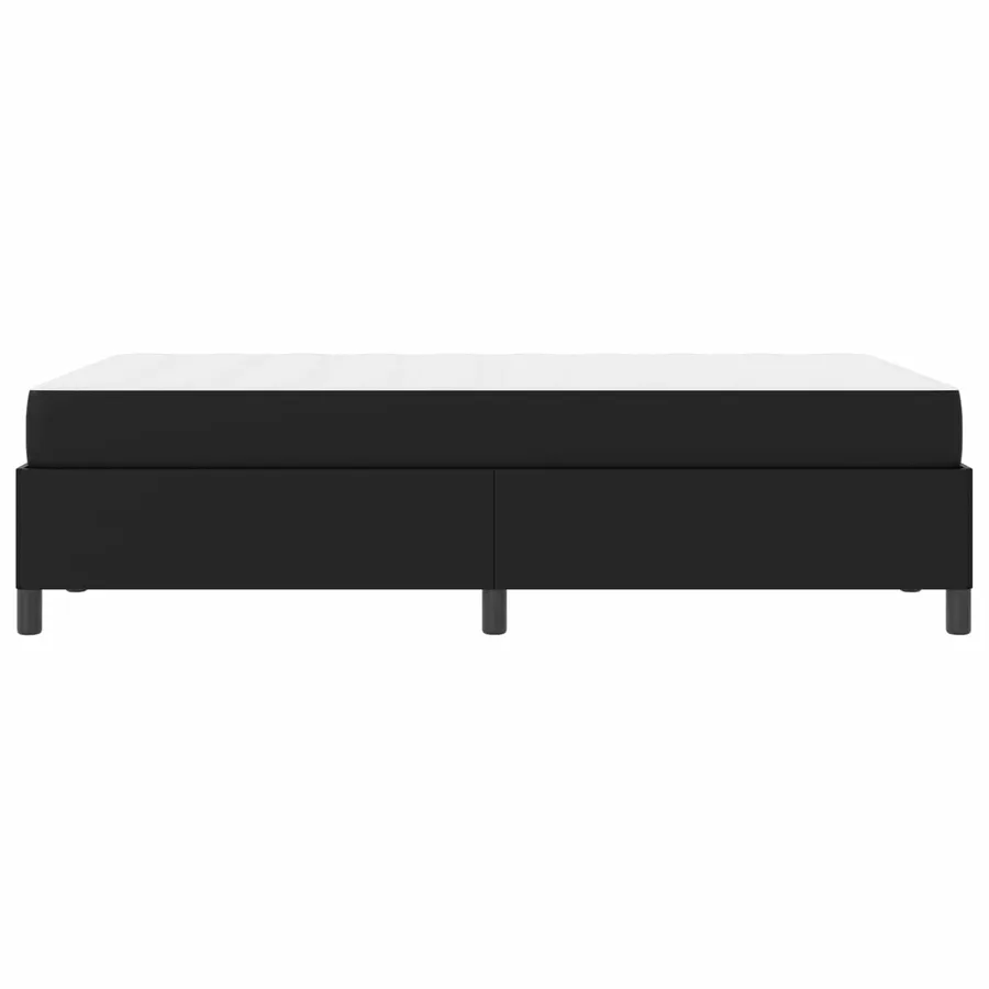 Cadre de lit avec matelas Noir 120 x 190 cm tissu - 7