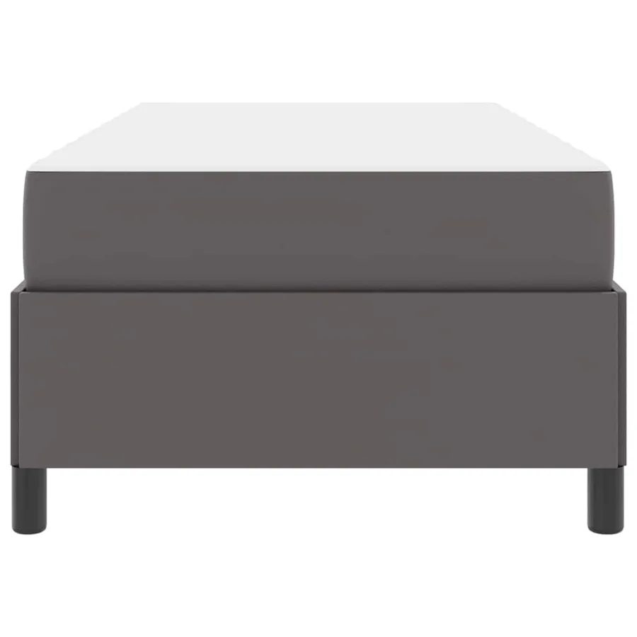 Cadre de lit avec matelas Gris 90 x 200 cm tissu - 7
