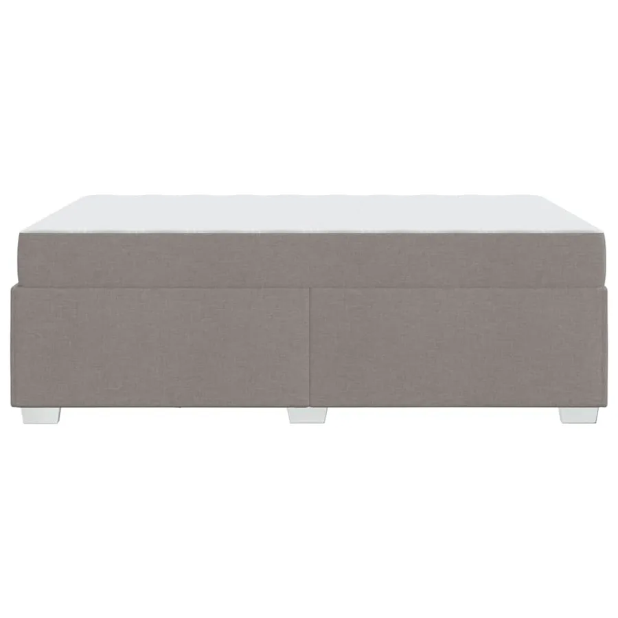 Cadre de lit avec matelas Taupe 120 x 200 cm tissu - 6