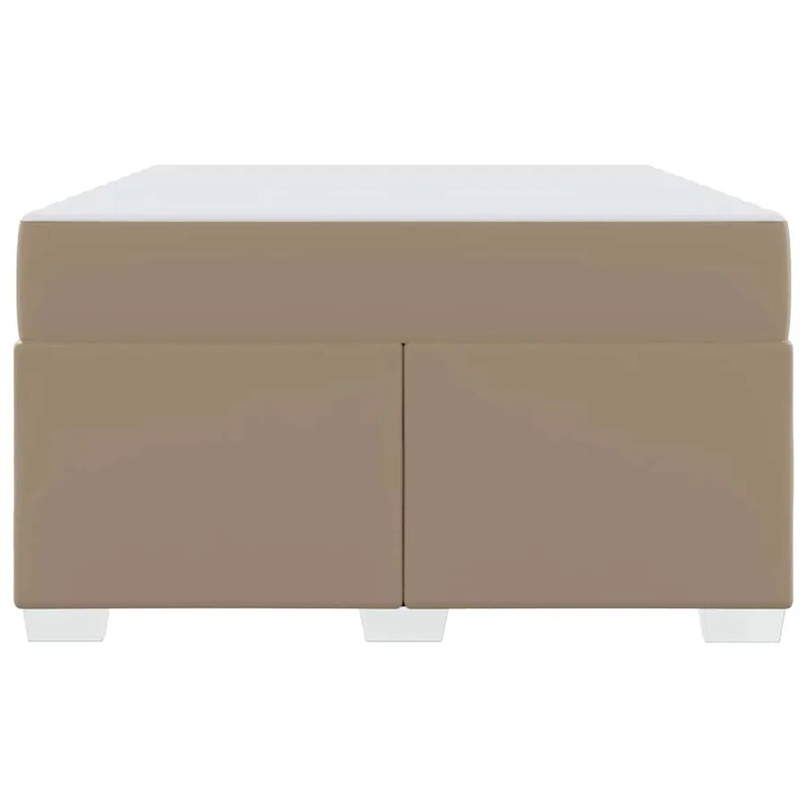 Cadre de lit avec matelas Cappuccino 120 x 200 cm tissu - 5