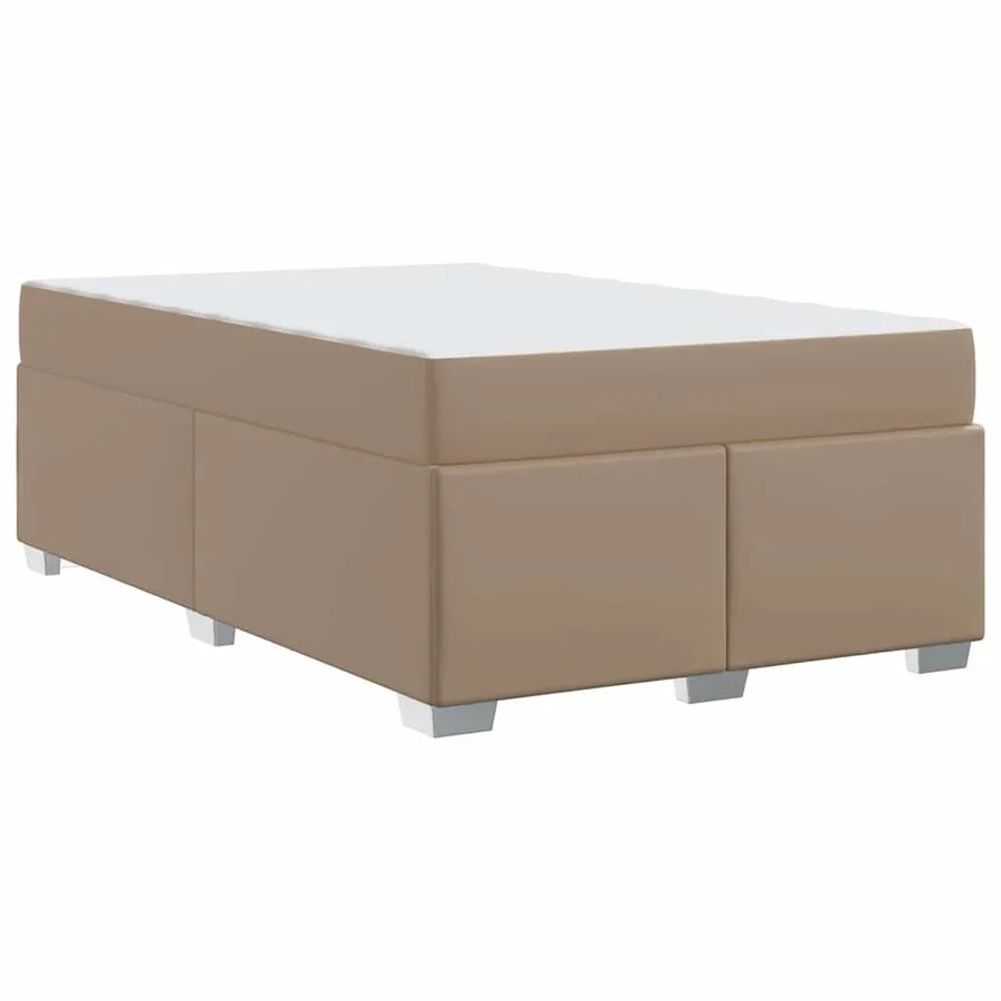 Cadre de lit avec matelas Cappuccino 120 x 200 cm tissu - 7
