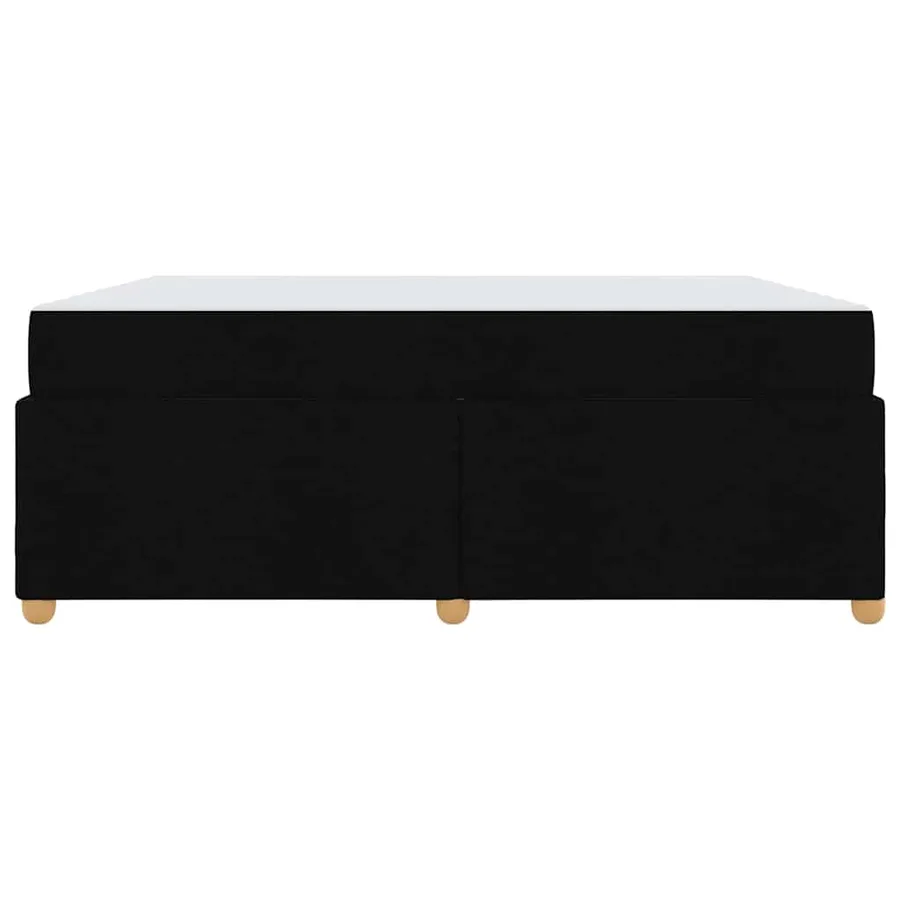 Cadre de lit avec matelas Noir 180 x 200 cm tissu - 5
