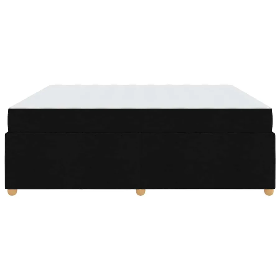 Cadre de lit avec matelas Noir 180 x 200 cm tissu - 6