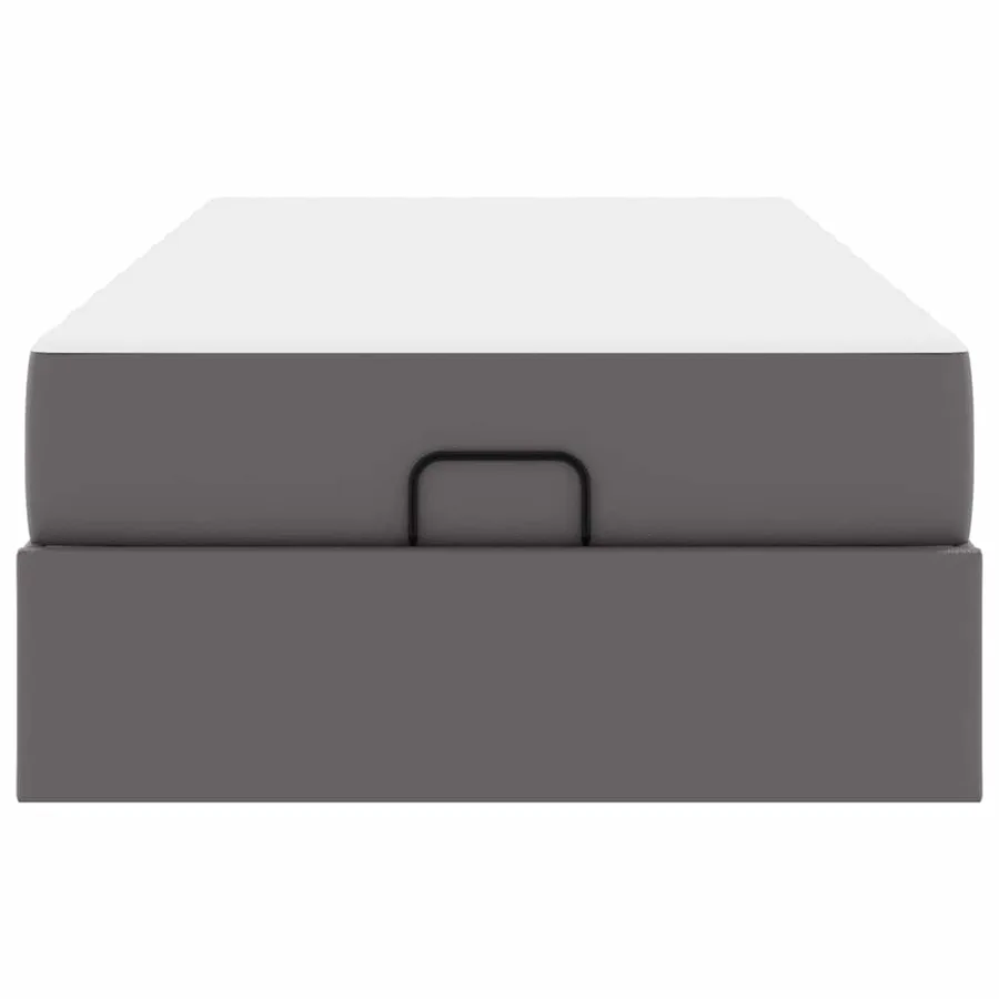 Cadre de lit avec matelas Autre 2 pcs Gris PVC - 6
