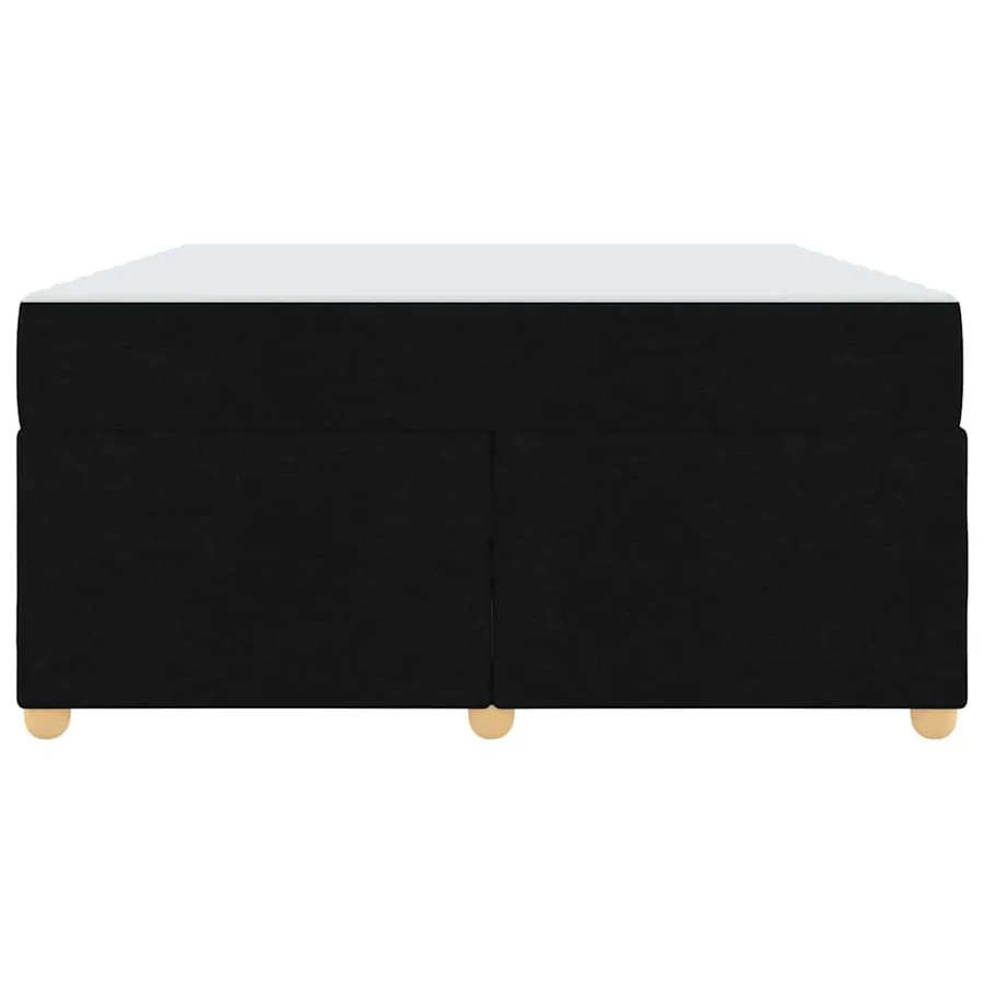 Cadre de lit avec matelas Noir 140 x 200 cm tissu - 5