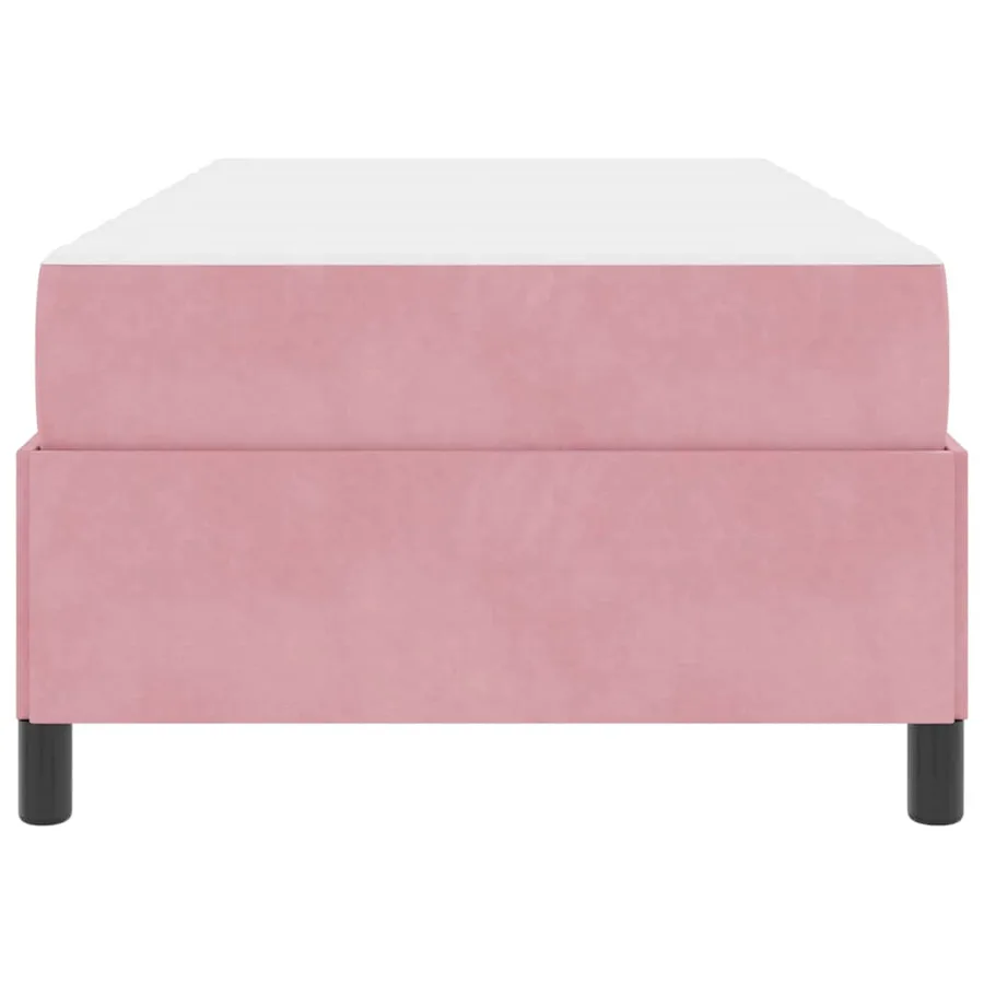 Cadre de lit avec matelas Rose 90 x 200 cm tissu - 7