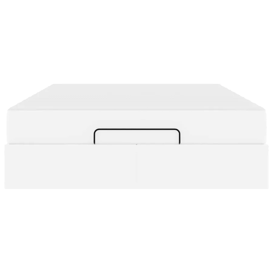 Cadre de lit avec matelas Autre 2 pcs Blanc PVC - 7