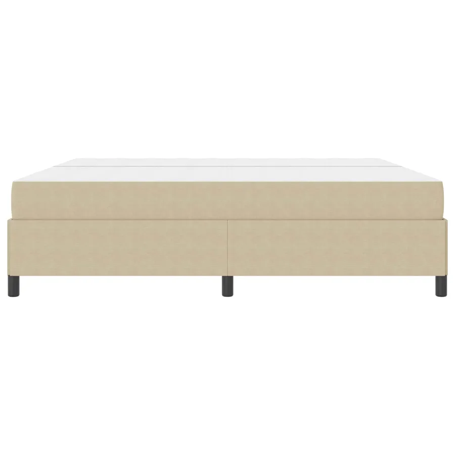Cadre de lit avec matelas Gris Vert Clair 200 x 200 cm tissu - 6
