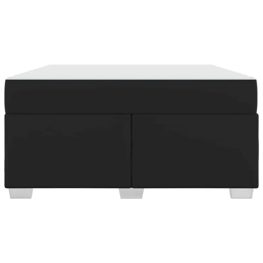 Cadre de lit avec matelas Noir 160 x 200 cm tissu - 6