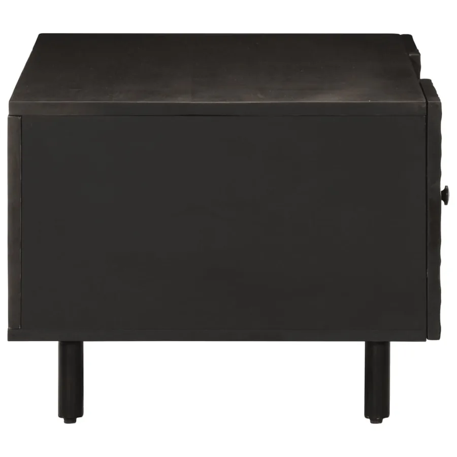 Table basse noir 100x54x40 cm bois massif de manguier - 6