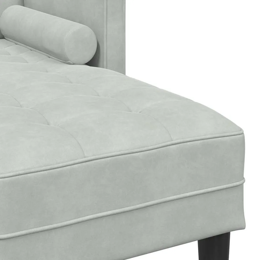 Ensemble de Canapés avec coussin Gris clair Polyester - 5