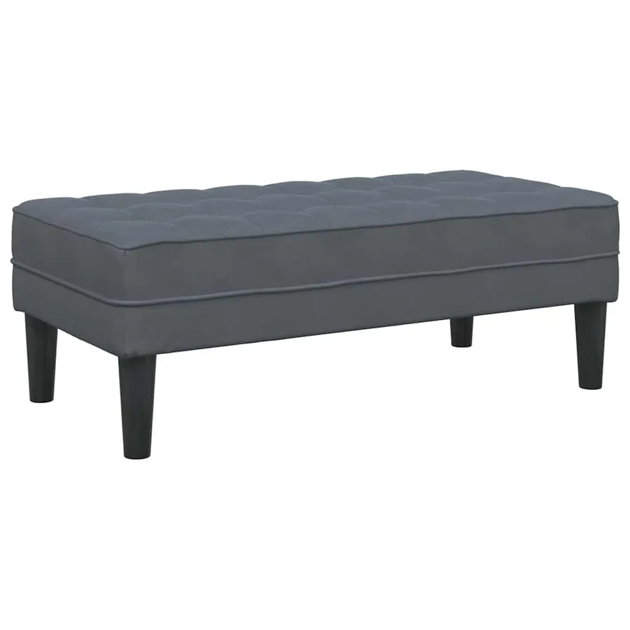 Ensemble de Canapés avec coussin 2 pcs Gris foncé Polyester - 6