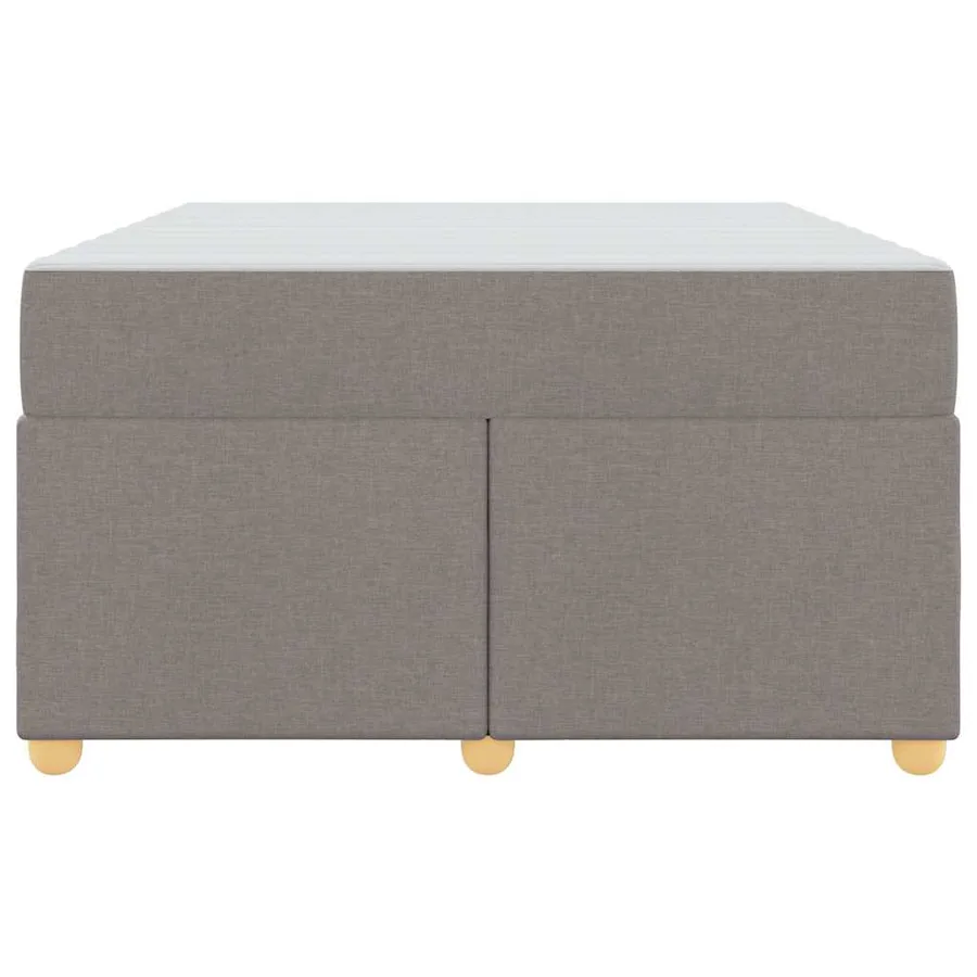 Cadre de lit avec matelas Taupe 120 x 200 cm tissu - 5