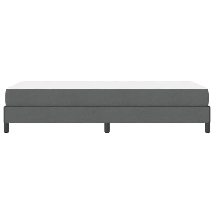 Lit à ressorts avec matelas Gris foncé 80 x 200 cm tissu - 7