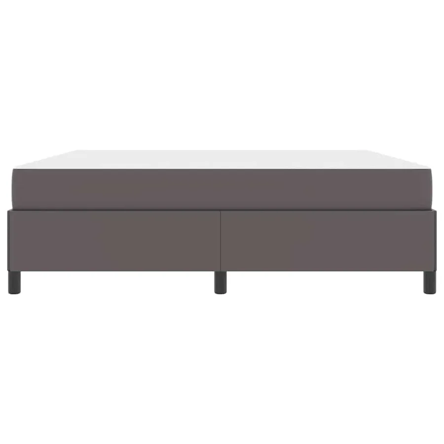 Cadre de lit avec matelas Gris 180 x 200 cm tissu - 7