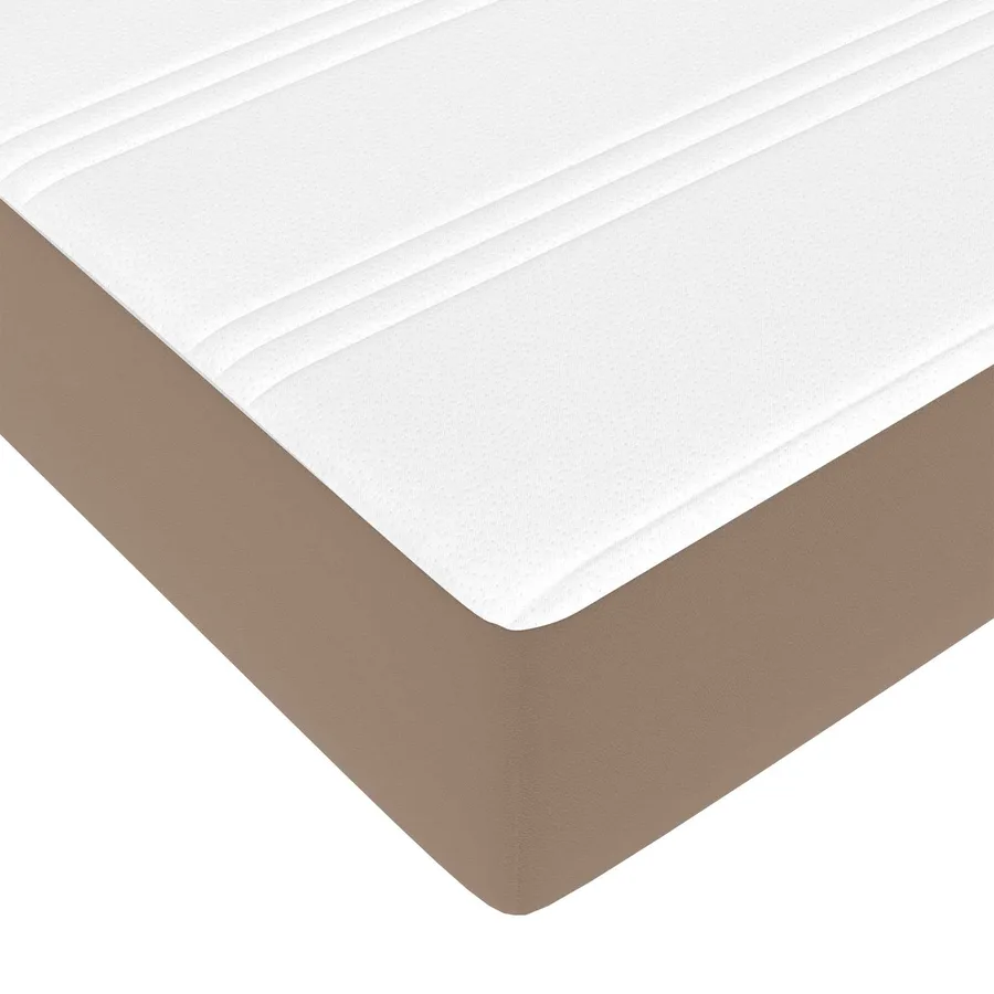 Cadre de lit avec matelas Autre 2 pcs Tan PVC - 10