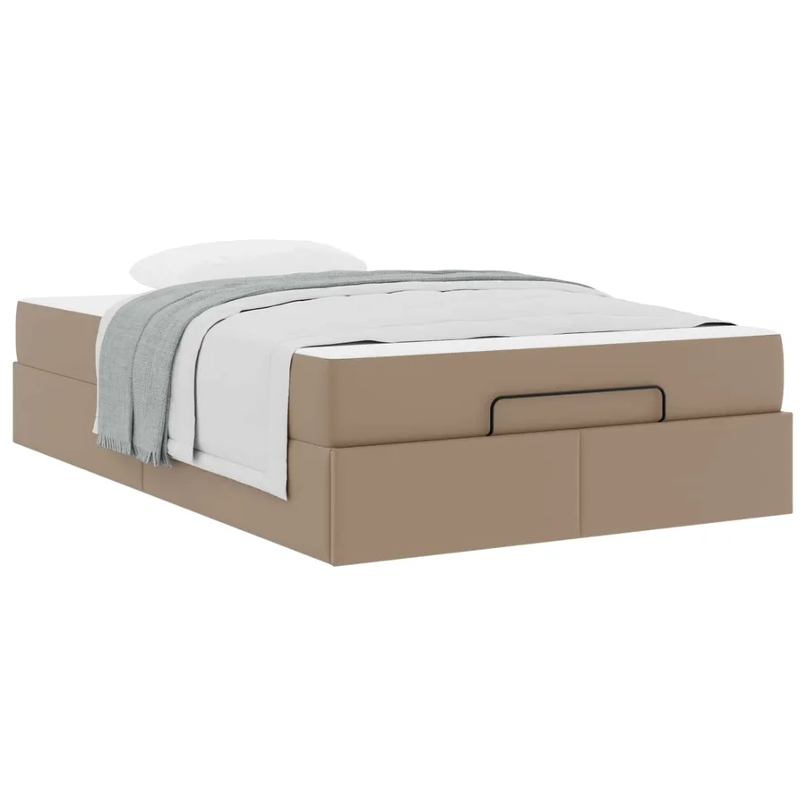 Cadre de lit avec matelas Autre 2 pcs Tan PVC - 3