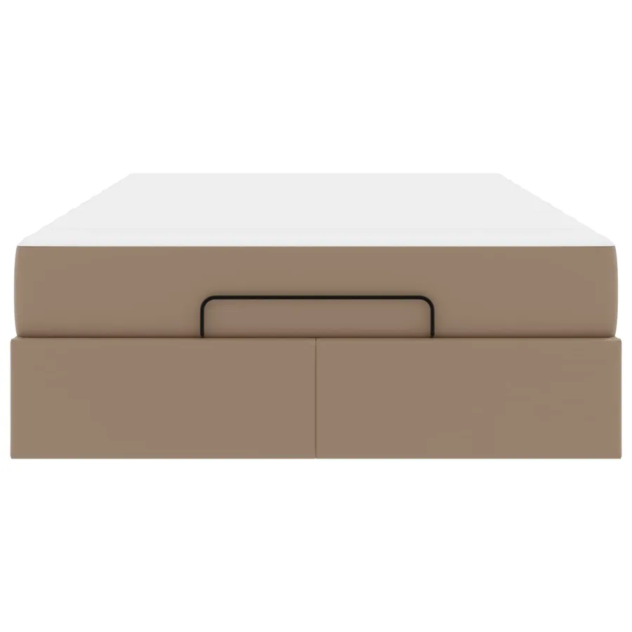 Cadre de lit avec matelas Autre 2 pcs Tan PVC - 6