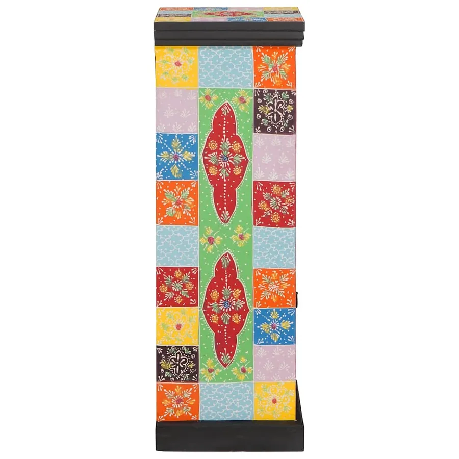 Commode Multicolore 30 x 30 x 90 cm Bois de mangue massif - 3