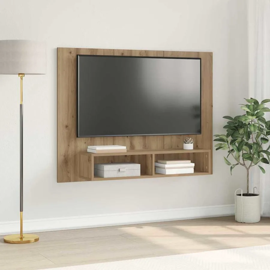 Ensemble meuble TV 120 x 23,5 x 90 cm Chêne artisanal