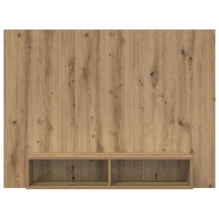 Ensemble meuble TV 120 x 23,5 x 90 cm Chêne artisanal - 5