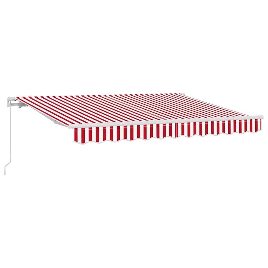 Auvent Rétractable Rouge 250 x 200 cm tissu - 2