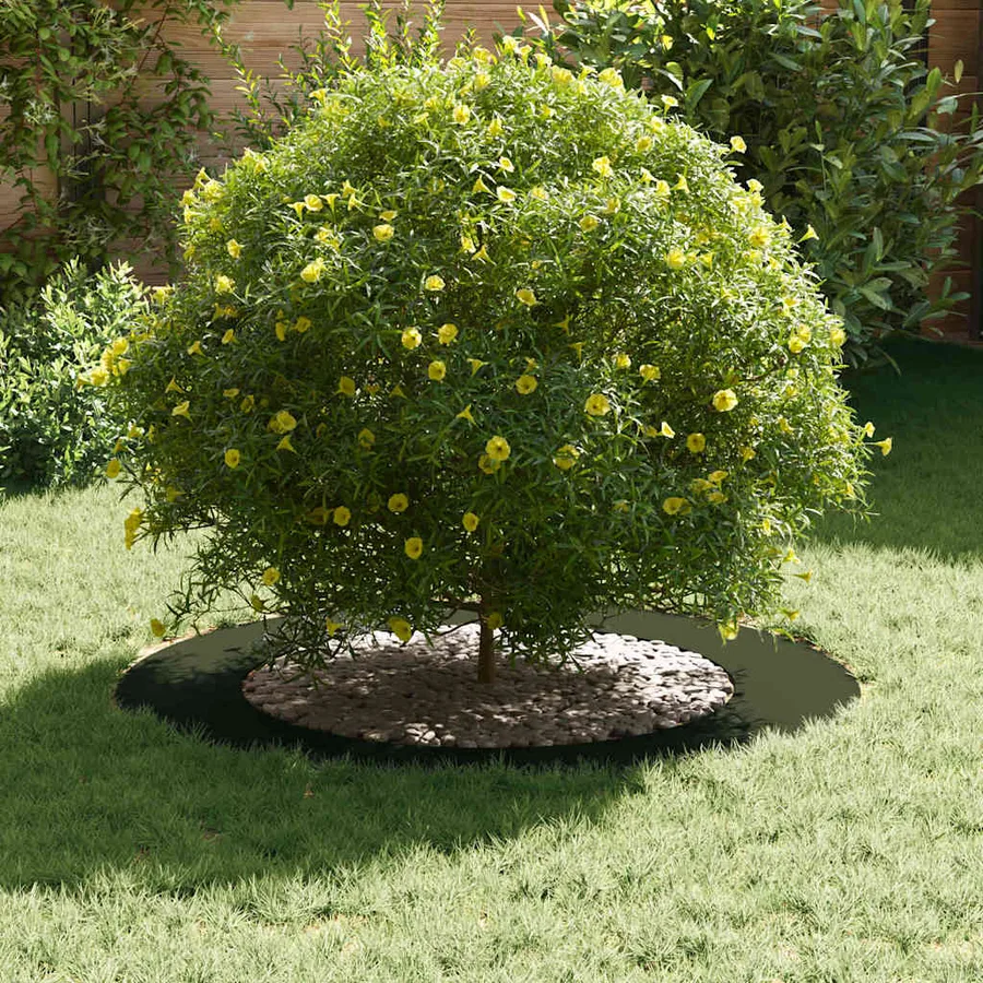 adapté pour anneaux d'arbre plats 5 pc Vert olive Ø60/90 cm - 3
