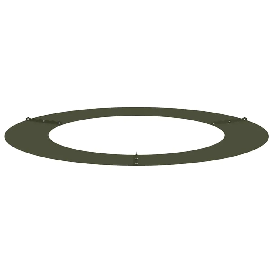 adapté pour anneaux d'arbre plats 5 pc Vert olive Ø60/90 cm - 4