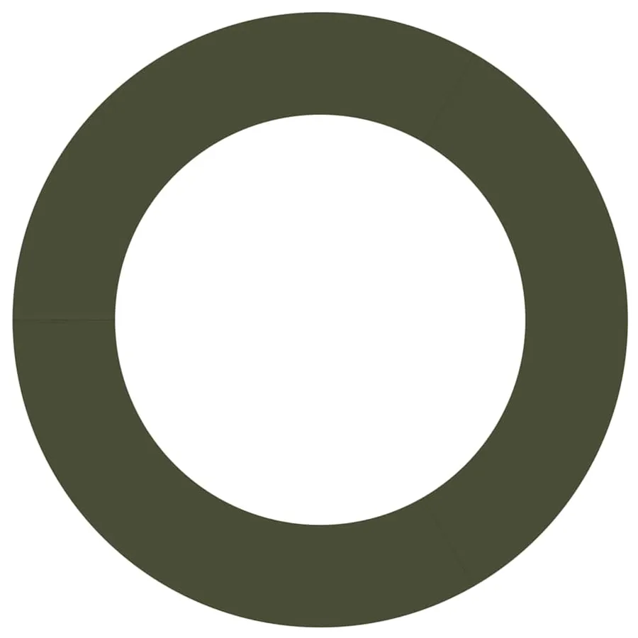 adapté pour anneaux d'arbre plats 5 pc Vert olive Ø60/90 cm - 5