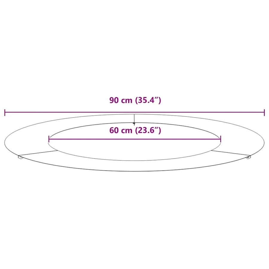 adapté pour anneaux d'arbre plats 5 pc Vert olive Ø60/90 cm - 9