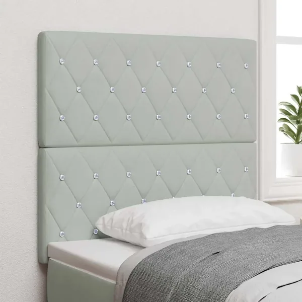 Tête de lit Gris clair 100 cm Velours