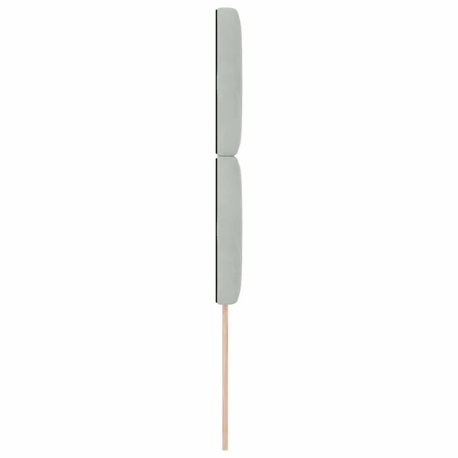 Tête de lit Gris clair 100 cm Velours - 5