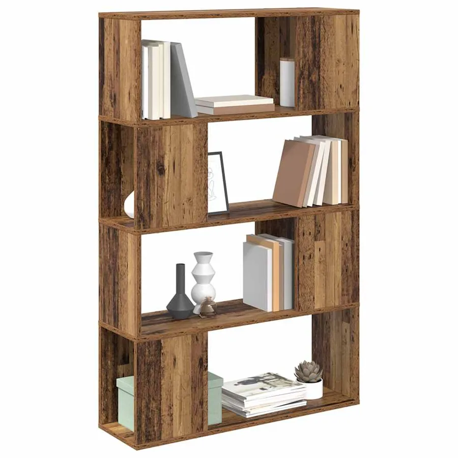 Ensemble meuble TV Marron 80 x 24 x 125 cm Bois d'ingénierie - 3