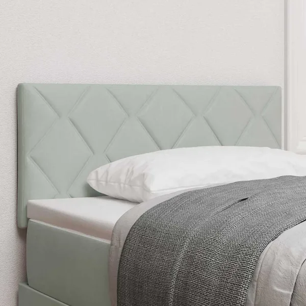 Tête de lit Gris clair 100 cm Velours