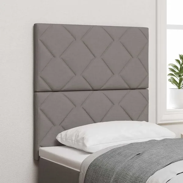 Tête de lit Taupe 80 cm tissu
